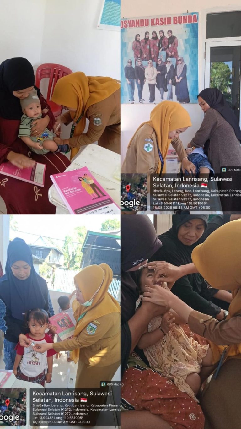 Pelayanan Imunisasi & Gizi, Serta Pemberian Vit.A dsn Obat Cacing di Posyandu Kasih Bunda Abbanuang
