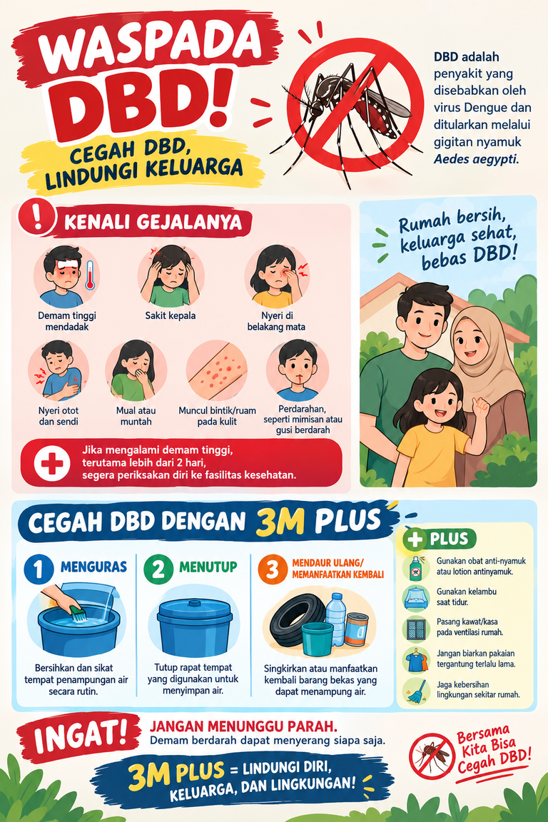 Waspada Demam Berdarah Dengue (DBD), Kenali Gejalanya dan Lakukan Pencegahan